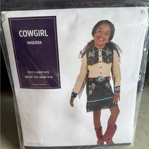 Cowgirl Costume for Kids - Black and Cream